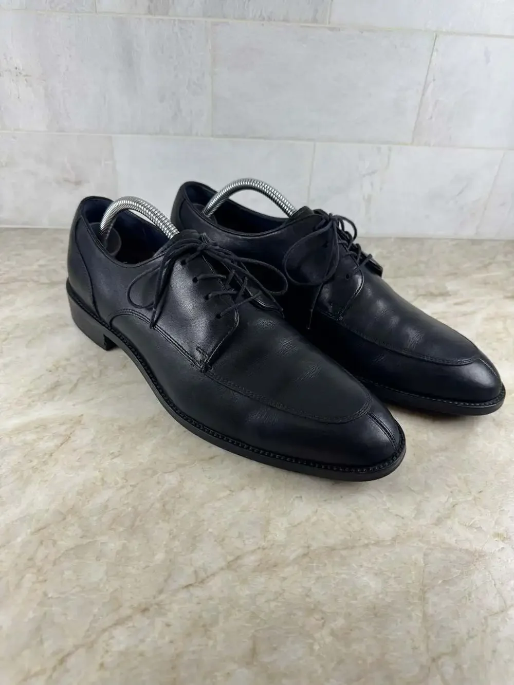 Cole Haan Lenox Hill Grand.OS Split Toe Oxford Black Leather Shoes Men’s 9M